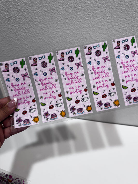 RTS Flash | UV Bookmarks set of 5 | Double sided