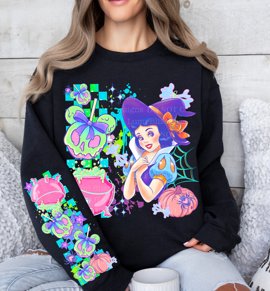 Pastel Halloween Princess Snow Witch | DTF Transfer | POD
