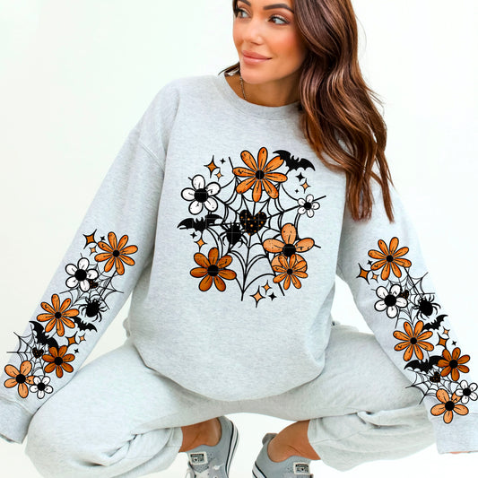 Floral Web Heart | DTF Transfer | POD