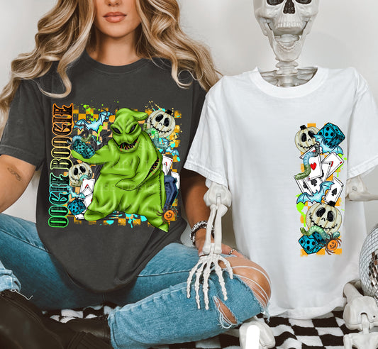 Oogie checkered background | DTF Transfer | POD