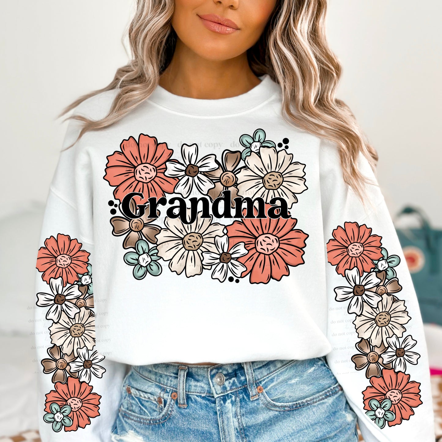 Family Titles with Florals | DTF Transfers | POD