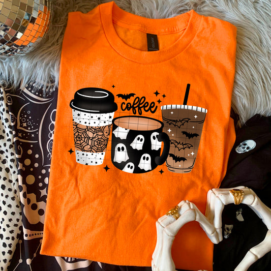 3 types of coffee (halloween) | DTF Transfer | POD
