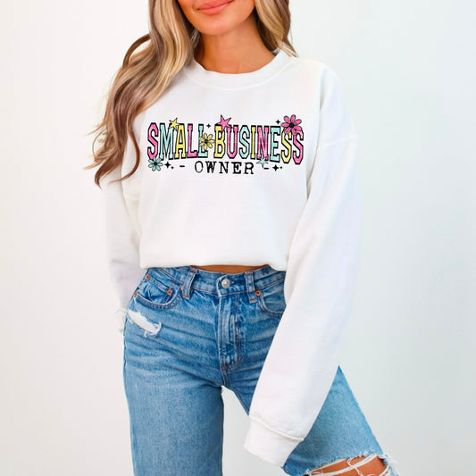 Small Business Owner (pink/blue) | DTF Transfer | POD