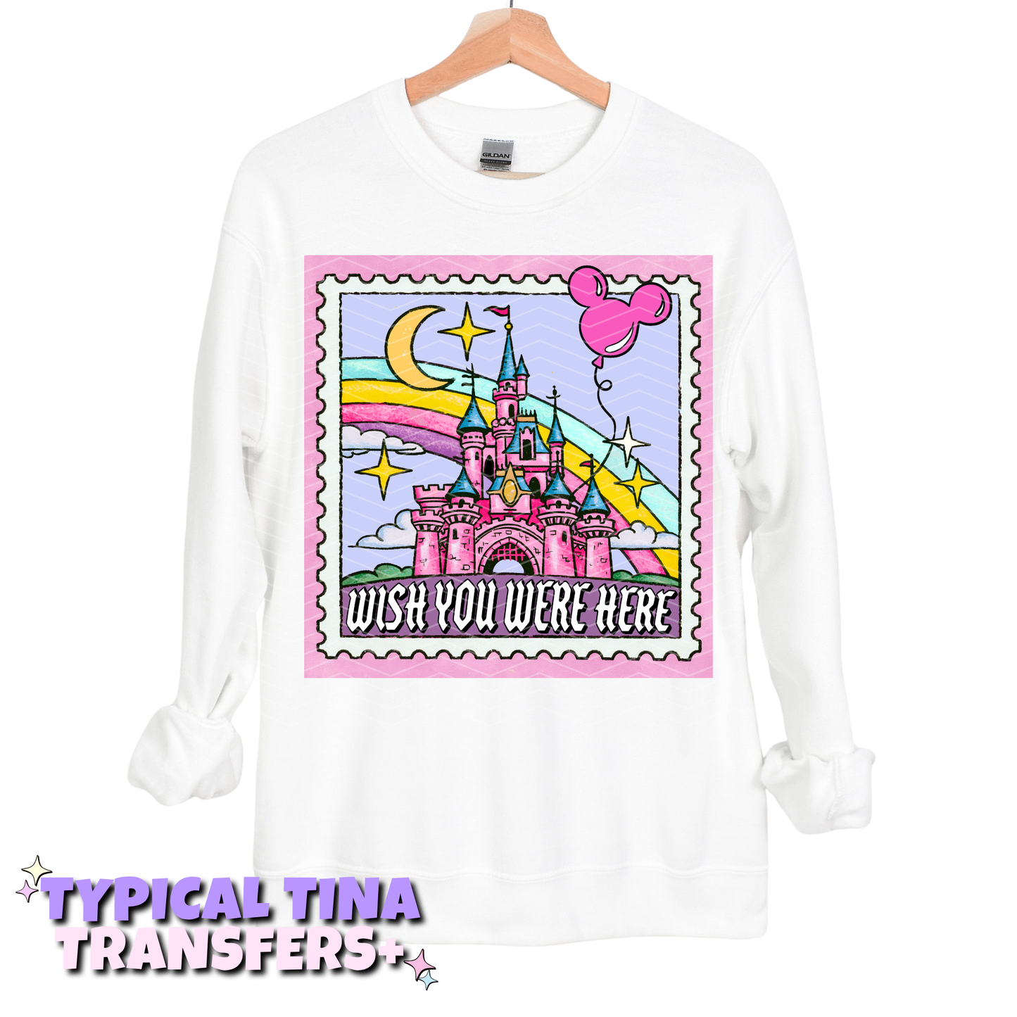 Magical Divas -  Park stamp (pink BG) | DTF Transfers | POD