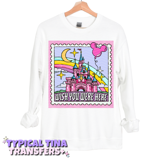 Magical Divas -  Park stamp (pink BG) | DTF Transfers | POD