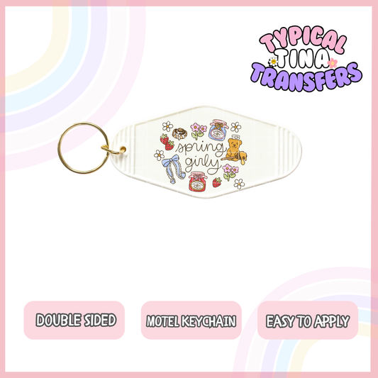 MK132| UV Motel Keychain | POD - set of 5