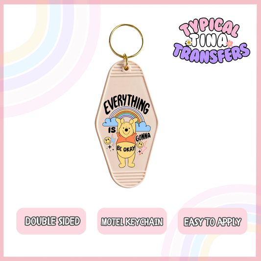 MK21 | UV Motel Keychain | POD - set of 5