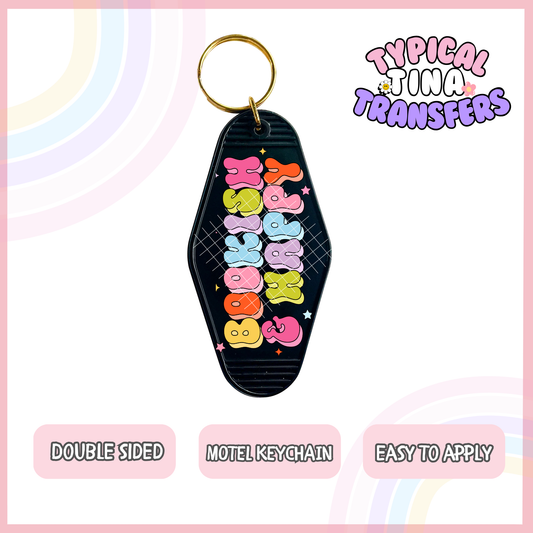 MK43 | UV Motel Keychain | POD - set of 5