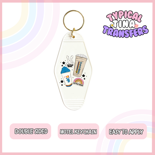 MK55 | UV Motel Keychain | POD - set of 5