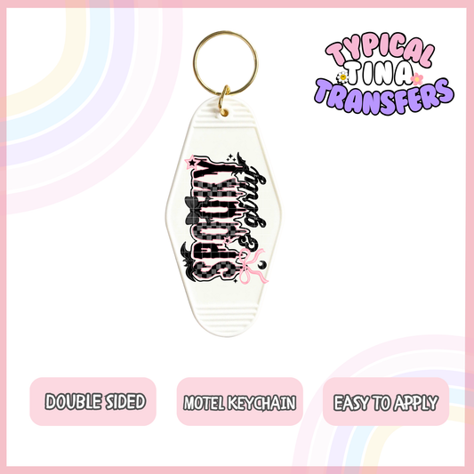 MK94 | UV Motel Keychain | POD - set of 5