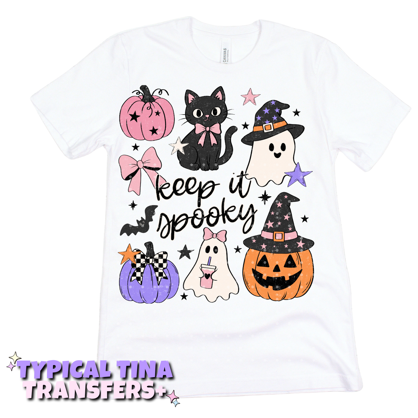 Keep it spooky ghosts and pumpkins | DTF Transfers | POD