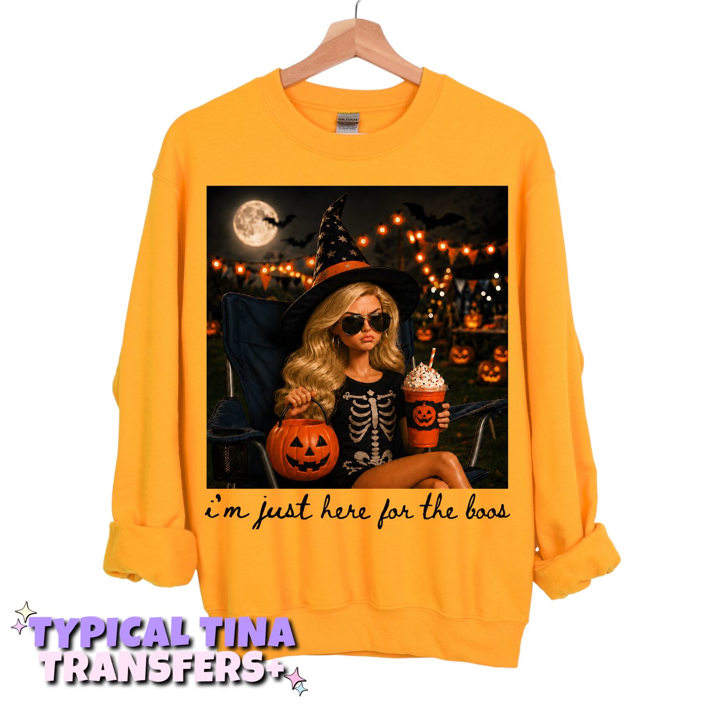 I'm just here for the boos | DTF Transfers | POD