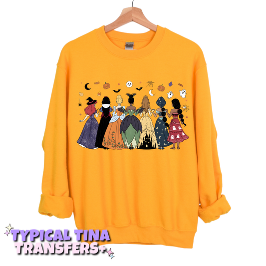 Halloween princesses | DTF Transfers | POD