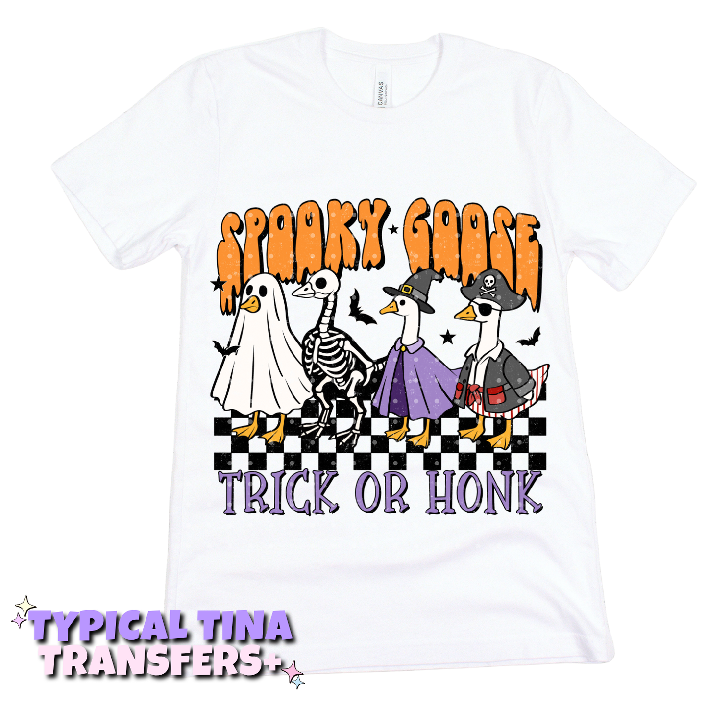 Spooky goose trick or honk | DTF Transfers | POD