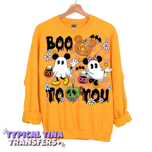 boo to you M&M ghost | DTF Transfers | POD