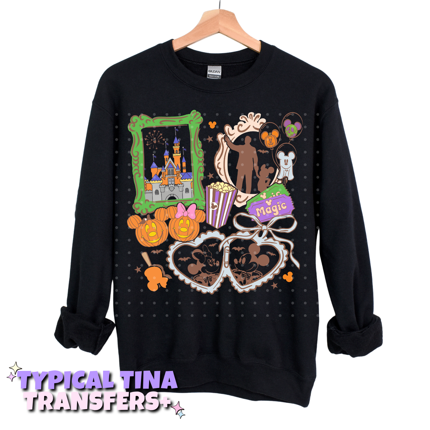 Halloween coquette heart locket | DTF Transfers | POD
