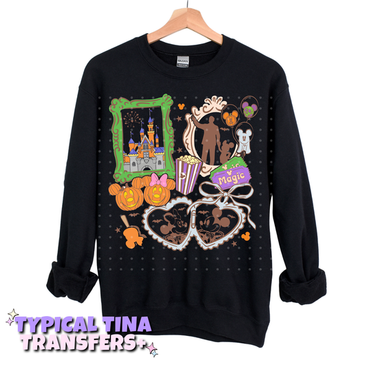 Halloween coquette heart locket | DTF Transfers | POD