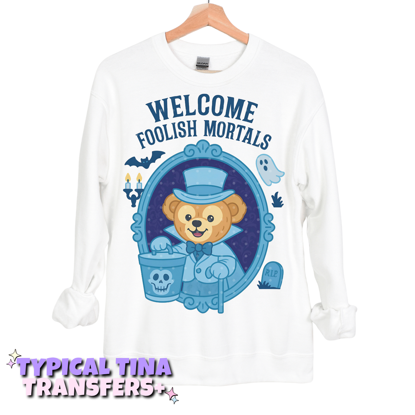 welcome fo0lish m0rtal bear | DTF Transfers | POD