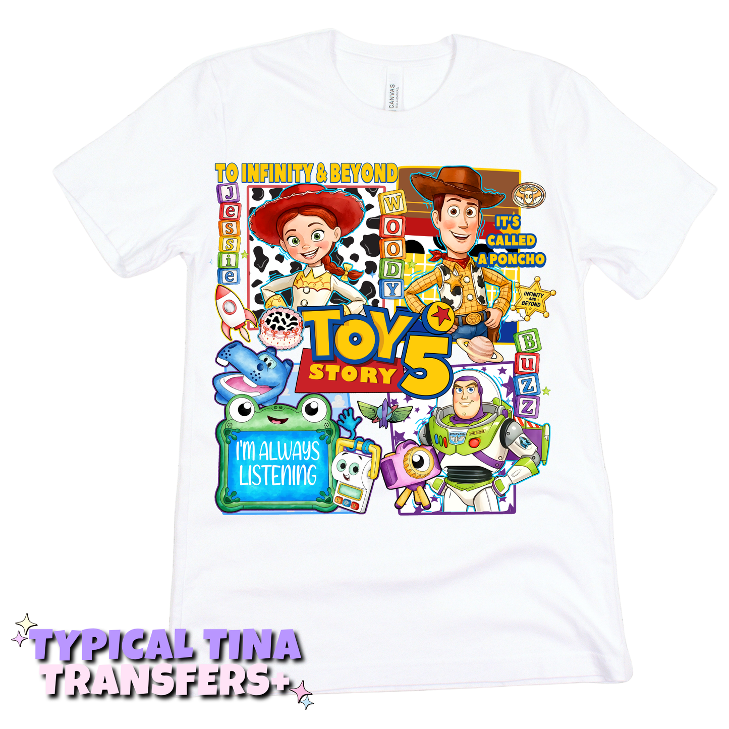 Toys I'm always listening | DTF Transfers | POD