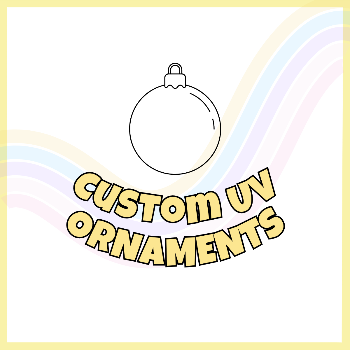 Custom UVDTF Double Sided Ornament