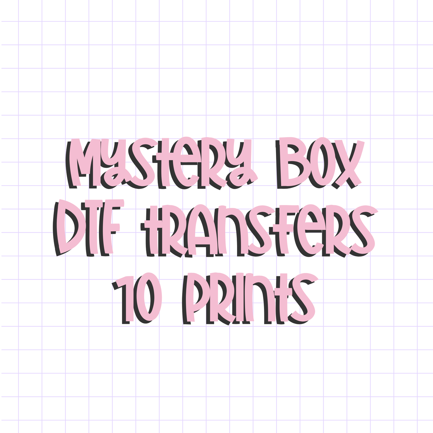 Flash Bundle | DTF 15" size | 10 prints | mystery box