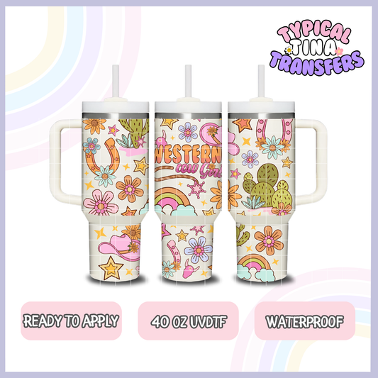 Western Cowgirl | 40oz UVDTF Wrap | POD