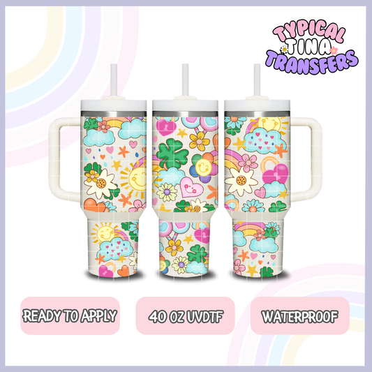 luck, love , suns elements | 40oz UVDTF Wrap | POD