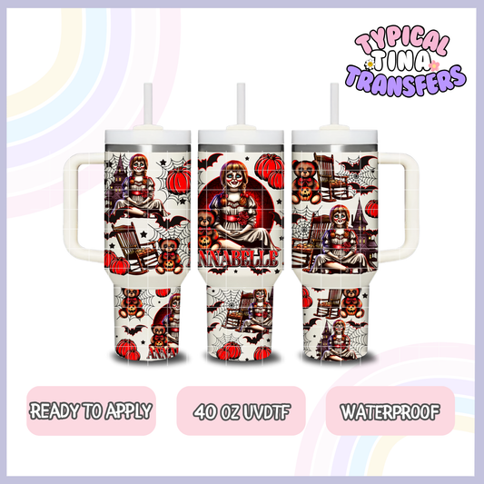 Spooky Doll | 40oz UVDTF Wrap | POD