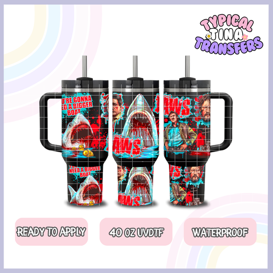 Shark | 40oz UVDTF Wrap | POD