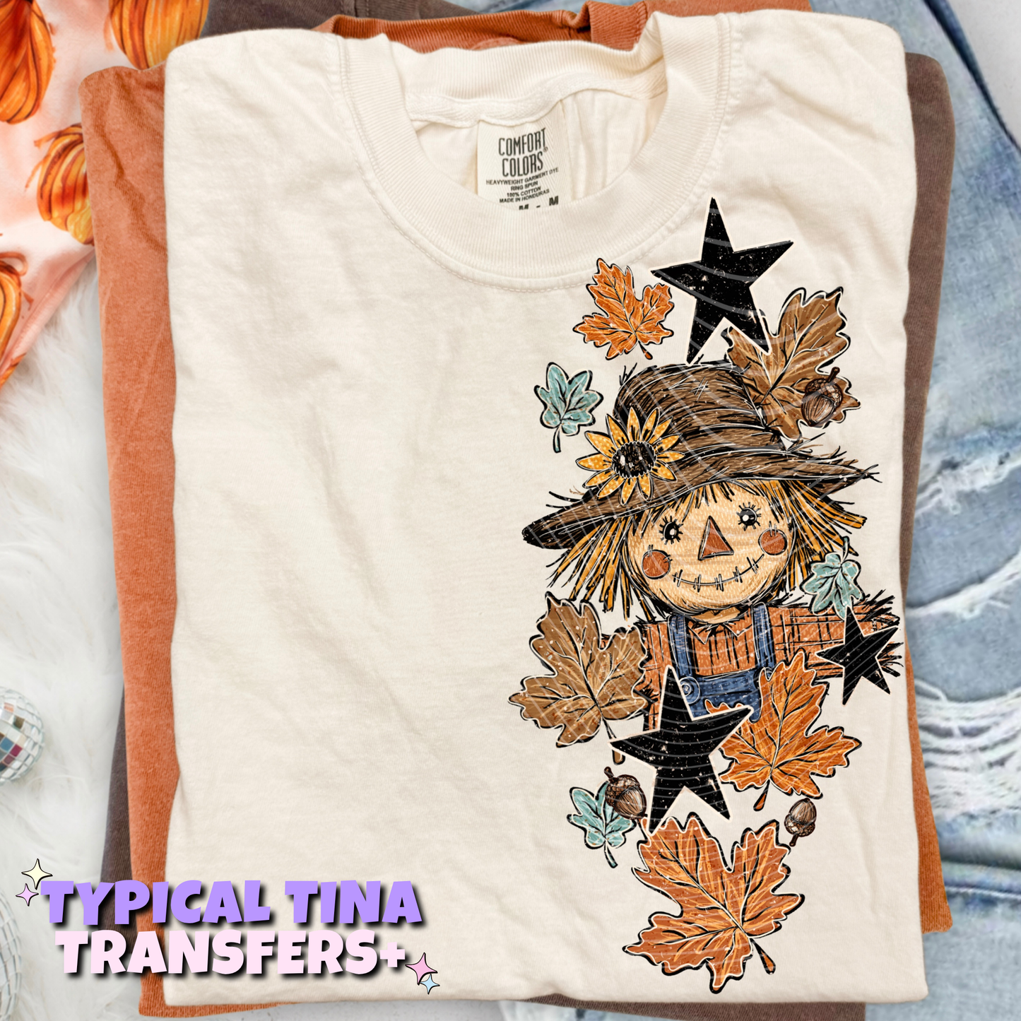 Scarecrow w/ sunflower | DTF Transfers | POD