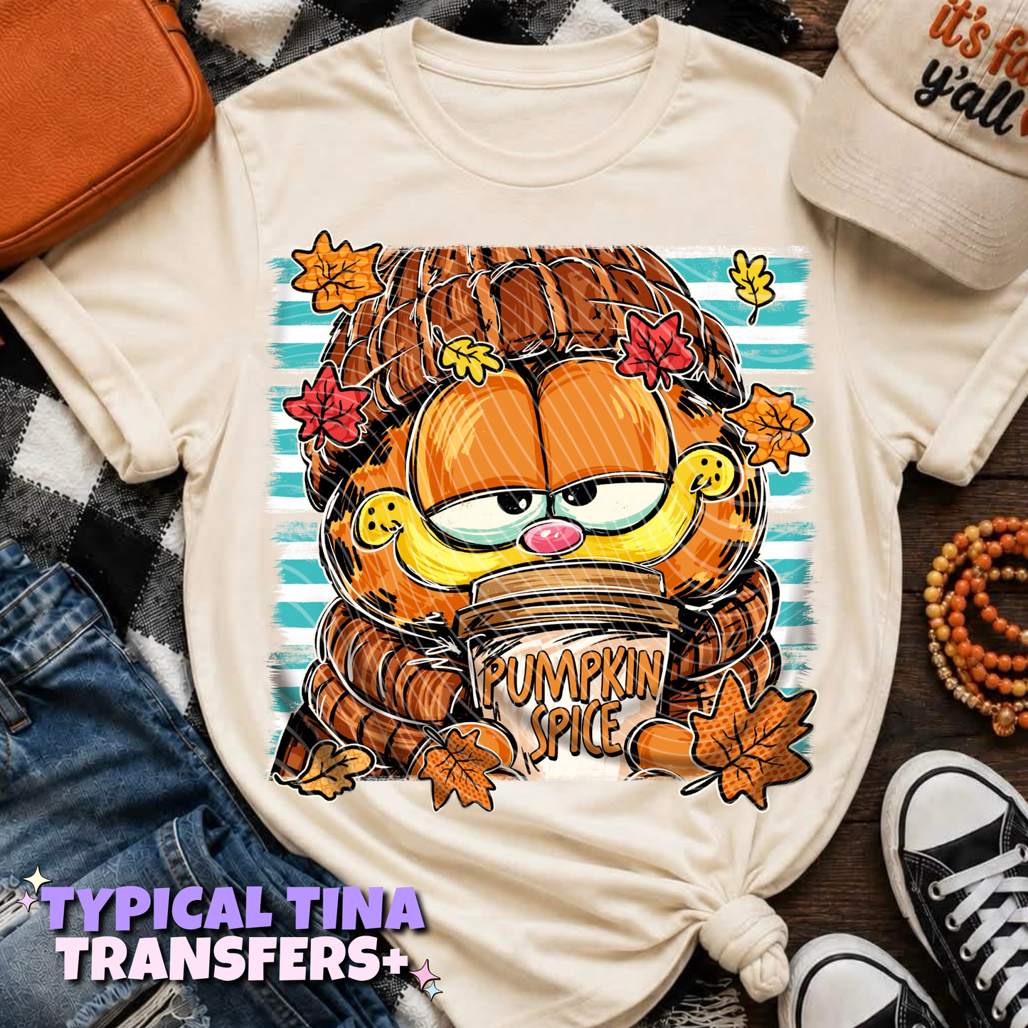 Pumpkin Spice Fat Cat | DTF Transfers | POD