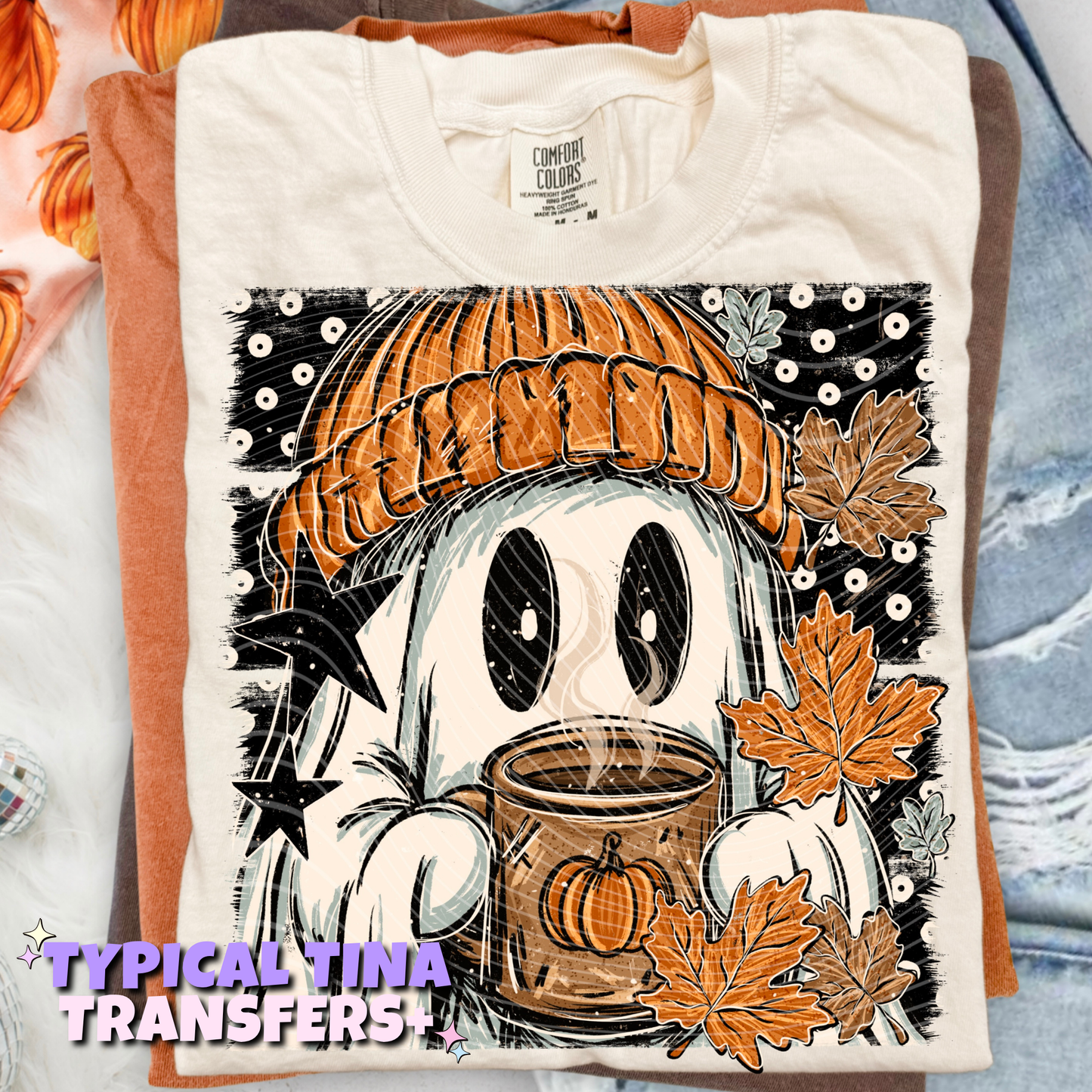 Pumpkin Spice Ghost | DTF Transfers | POD
