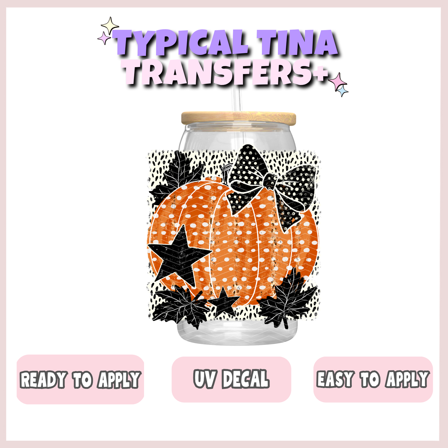 Patterned Pumpkin | UV decals | POD