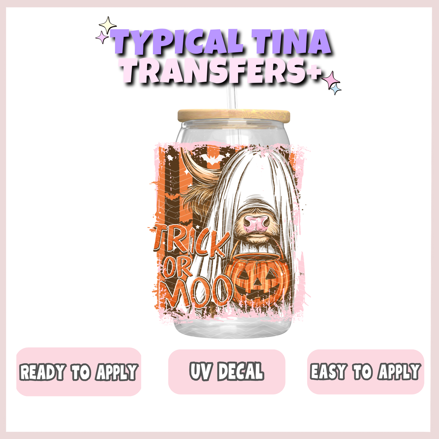 Trick or Moo Cow | UV decals | POD