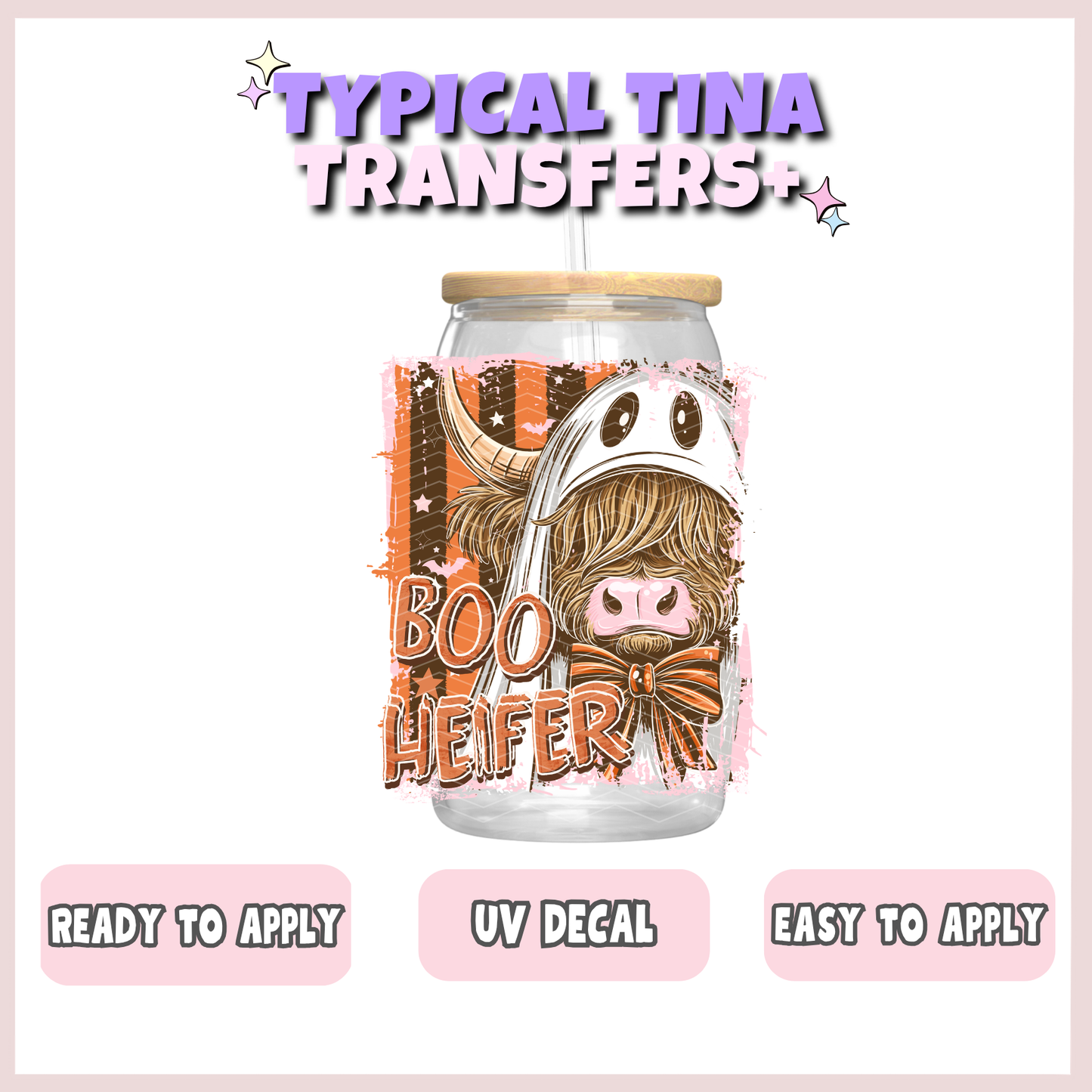 Boo Heifer | UV decals | POD