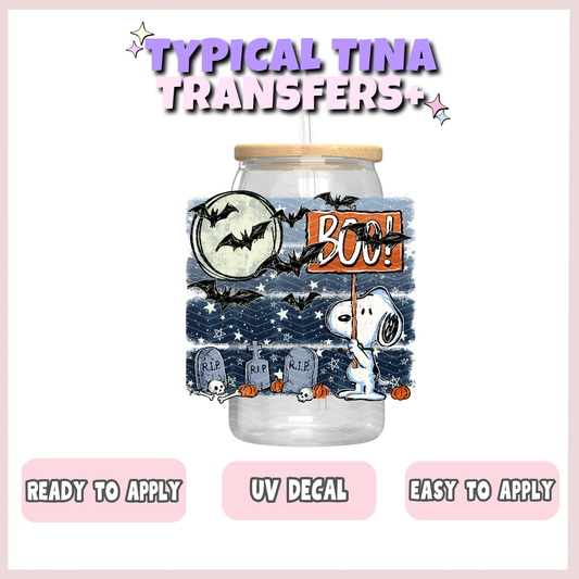 Halloween Sn00p with boo sign | UV decals | POD