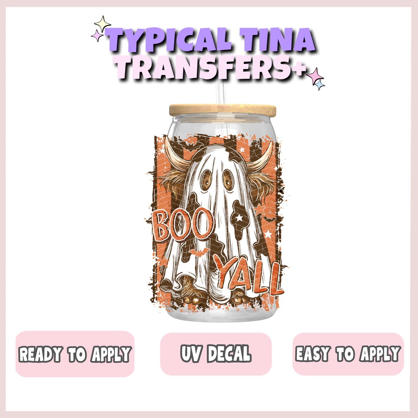 Boo Y'all | UV decals | POD