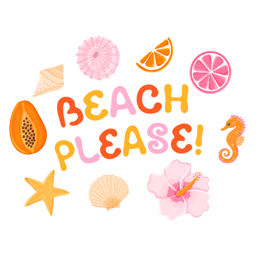 Beach please | UV decals | POD