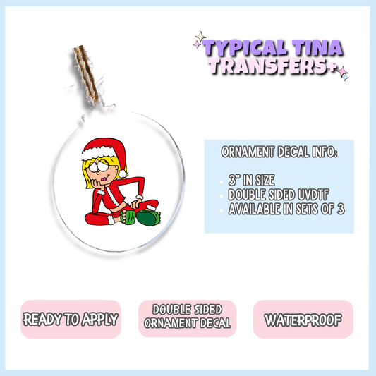 Christmas liz | 3" Xmas Ornament | POD