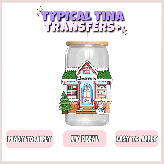 Little Christmas Bookstore | UV decals | POD
