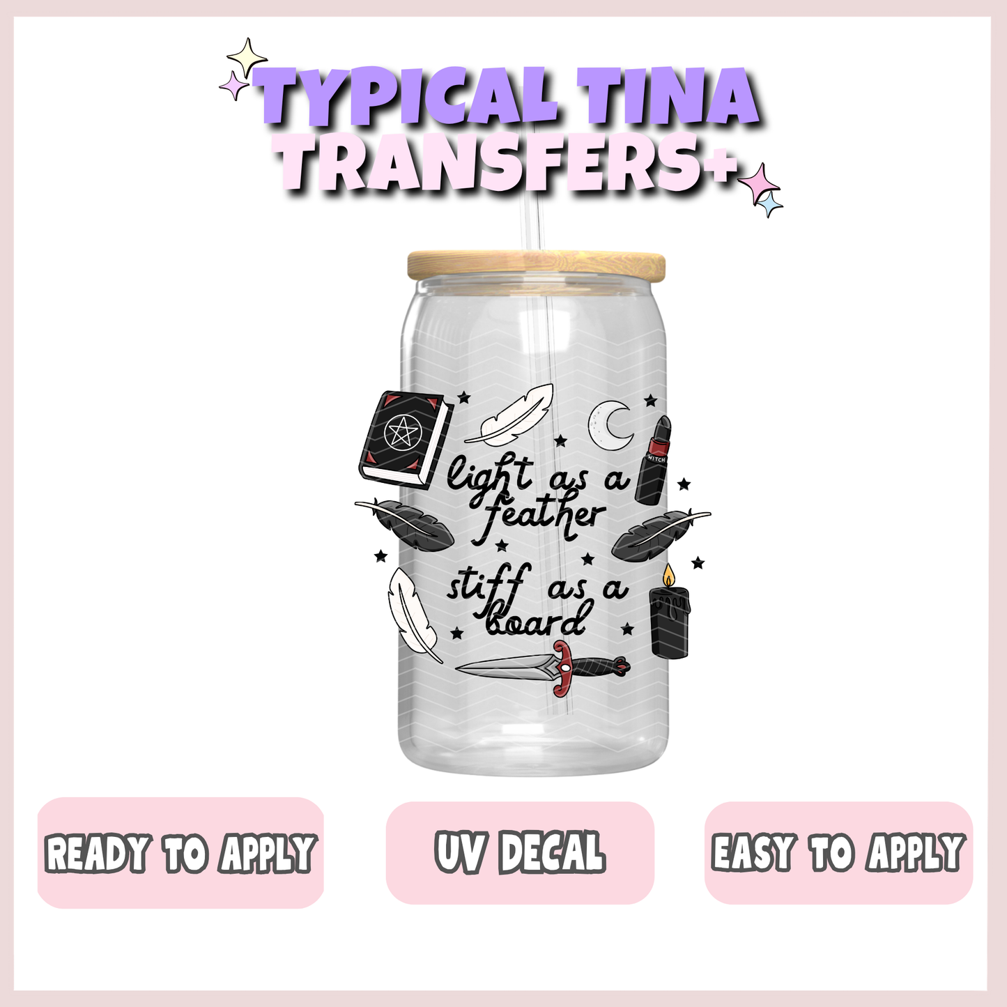 Light as a feather | UV decals | POD