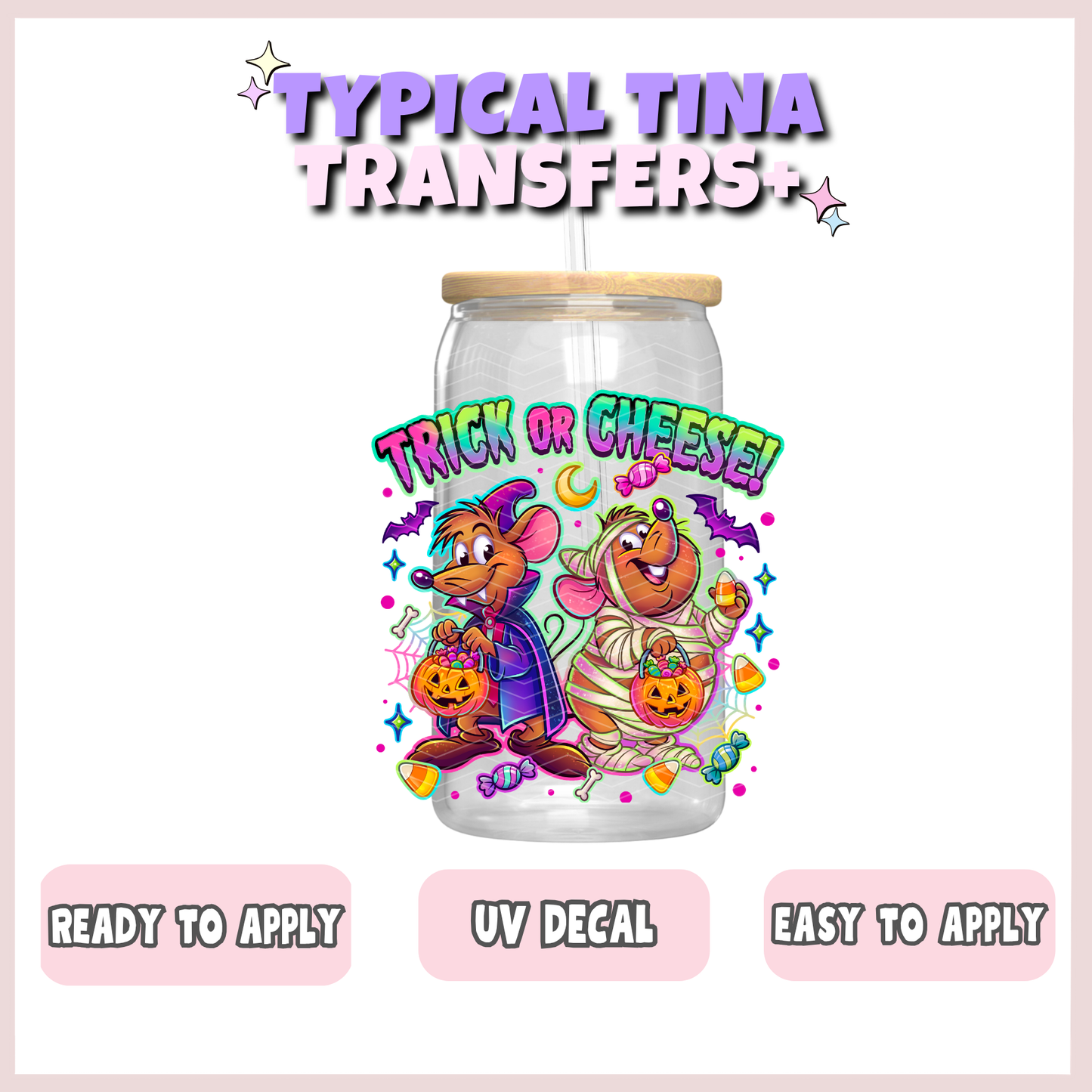 Trick or Cheese | UV decals | POD