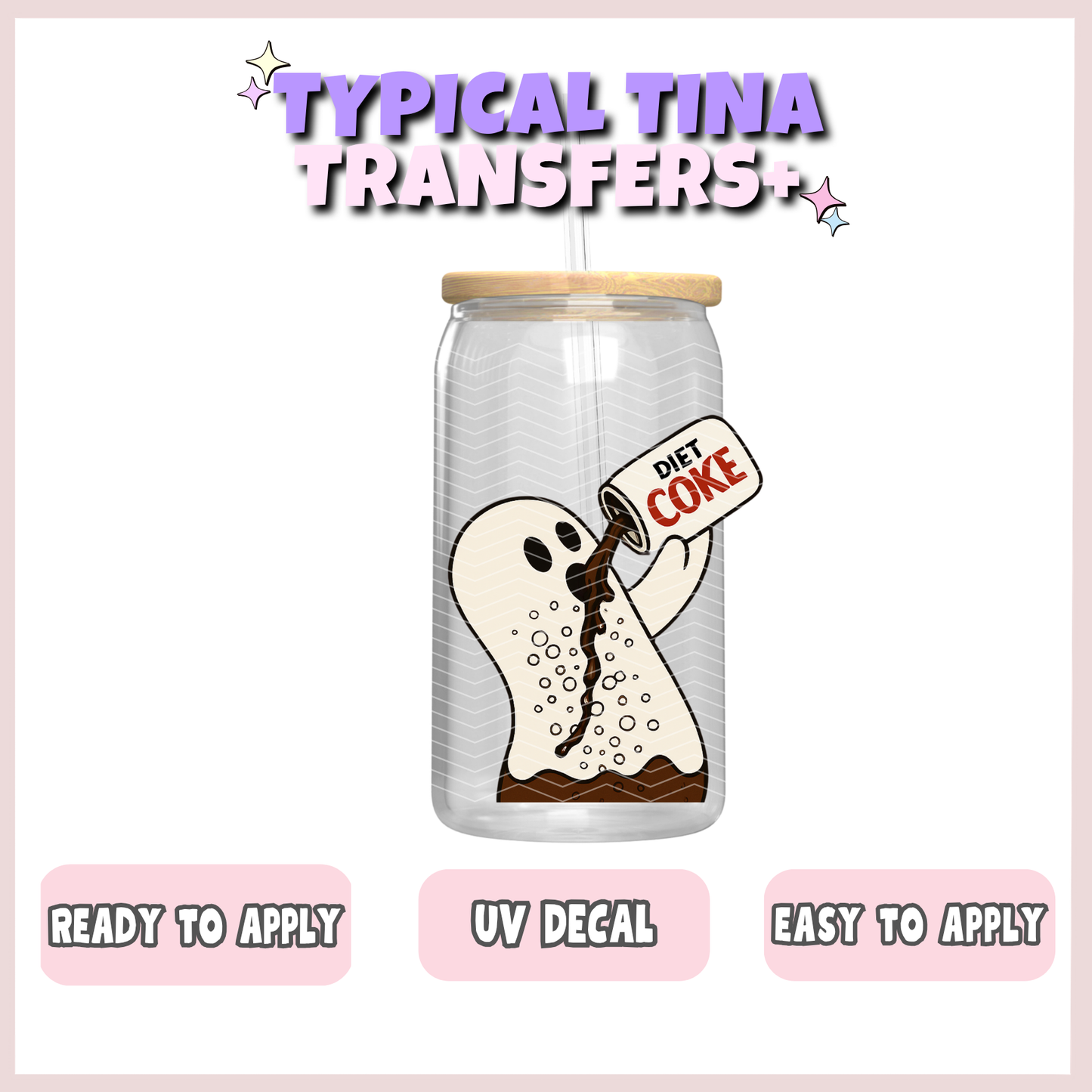 Ghost and Diet Soda | UV decals | POD