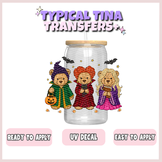 Witch sister bears | UV decals | POD