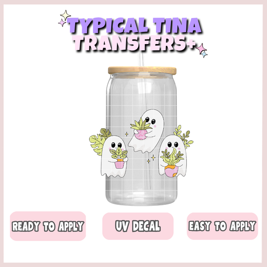 3 ghosts with plants | UV decals | POD