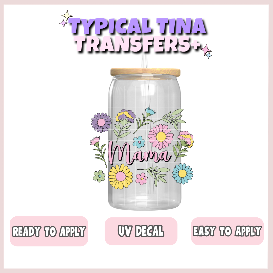 Mama floral | UV decals | POD