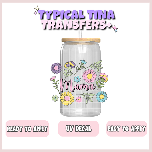 Mama floral | UV decals | POD