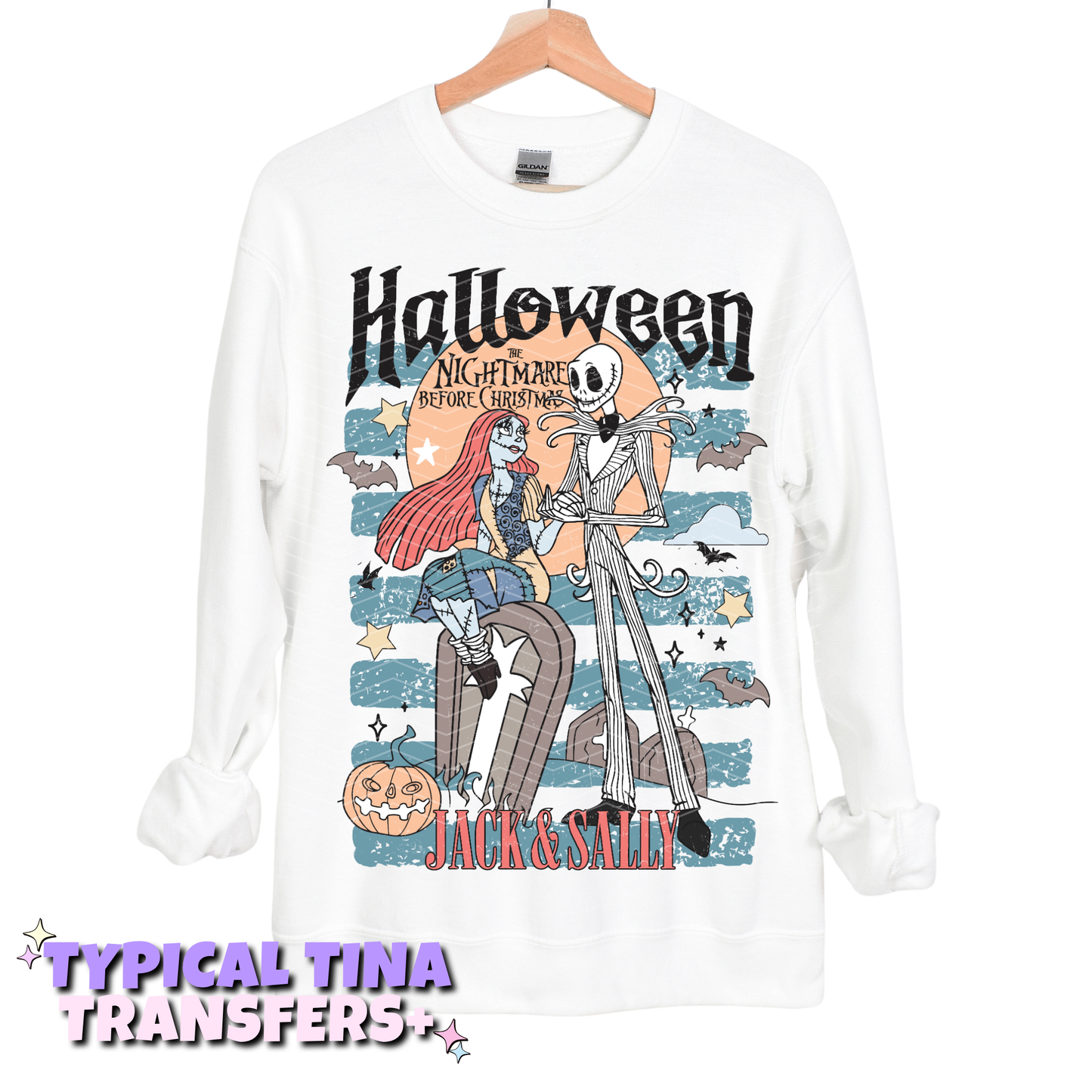 J&s Halloween Blue BG | DTF Transfers | POD