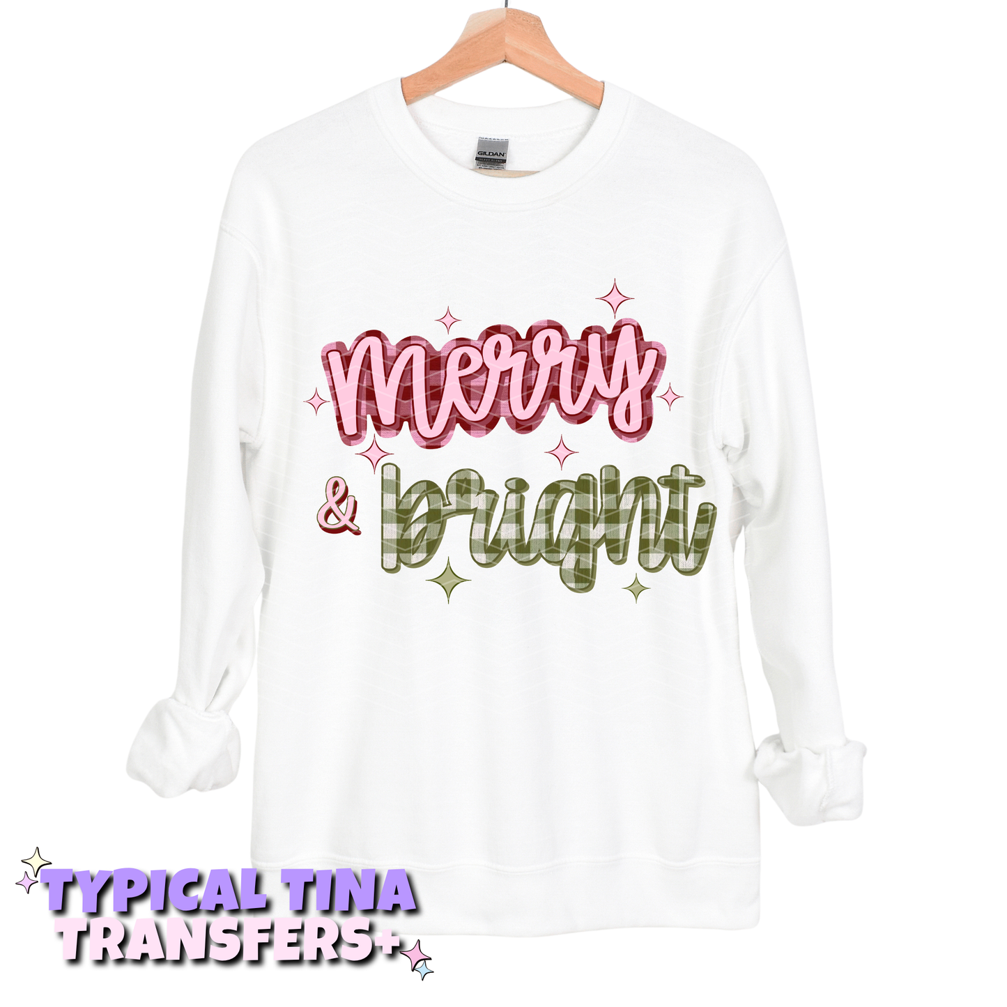 Merry & bright plaid patterns | DTF Transfers | POD