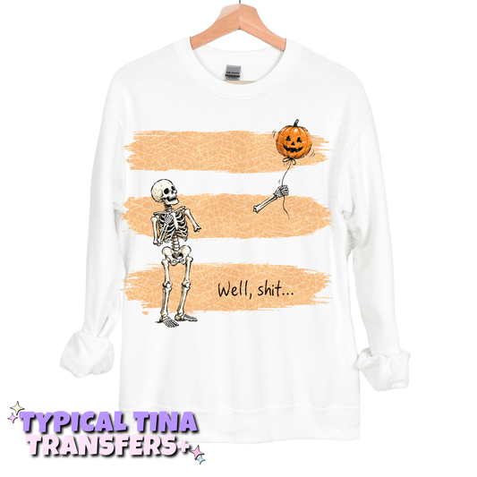 Well Sh!t - skelly arm floating | DTF Transfers | POD